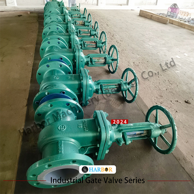 Handgeflanzte Gussstahl-PTFE-Gitterventile Z41F46-16C zur Wasserbehandlung
