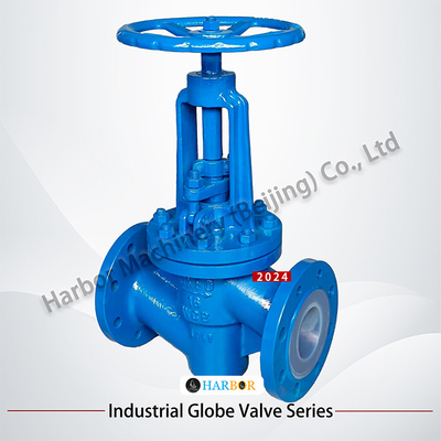 Korrosionsbeständige PTFE-verbundene Gussstahl-Flangen-Kugelventile J41F46-16C DN15-DN300