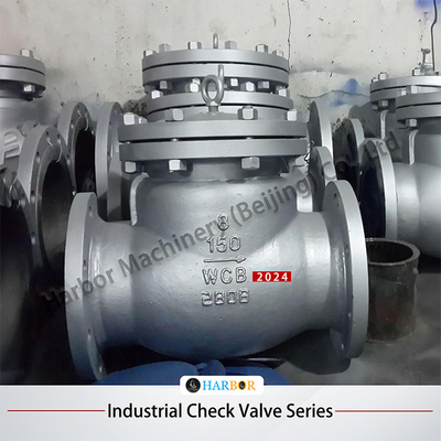 Edelstahl DN15-DN300 Wasser-Öl-Gas-Medium-Flangen-Swing-Checkventil H44H-150LB