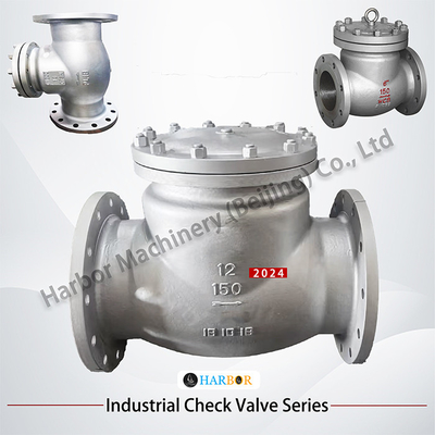 Edelstahl DN15-DN300 Wasser-Öl-Gas-Medium-Flangen-Swing-Checkventil H44H-150LB