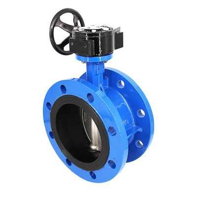 DN40-DN1200 Flanschverbindung Manuelle Turbine Duktile Eisen Schmetterlingsventil für Nutzen
