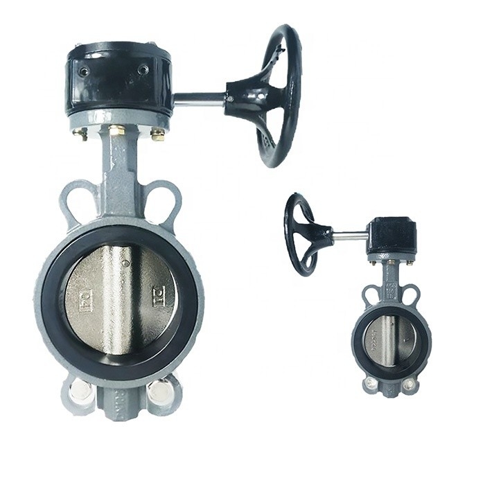 Wassermedium DN40-DN700 Manuelle Turbinen Gussstahl Weichdichte Schmetterlingsventil D371X-16C